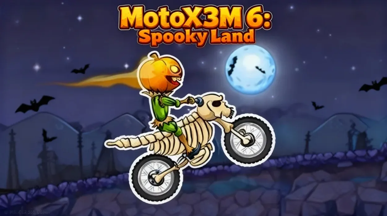 MotoX3M 6 Spooky Land