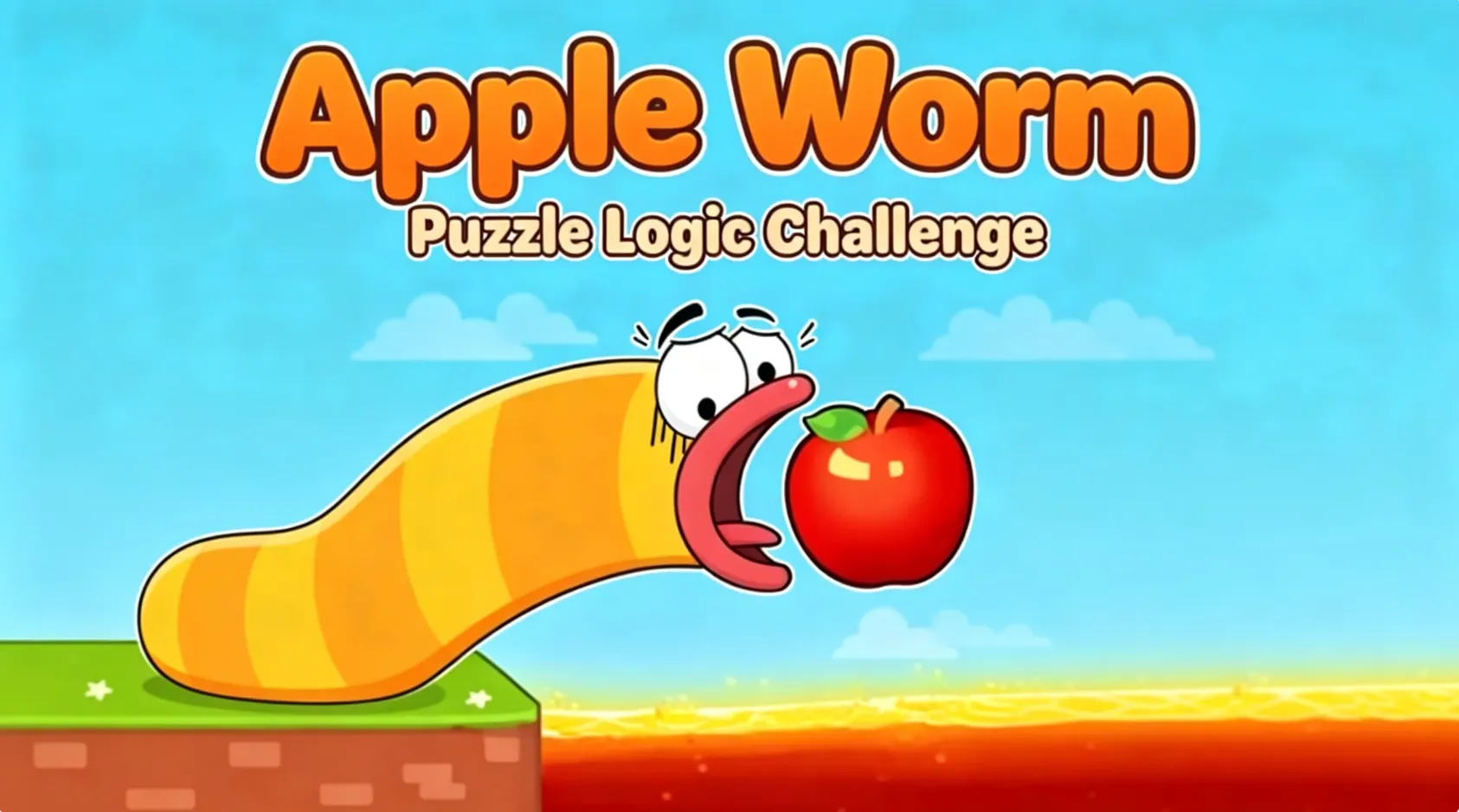 Apple Worm unblocked puzzle logic game requiring spatial reasoning and strategic movement planning