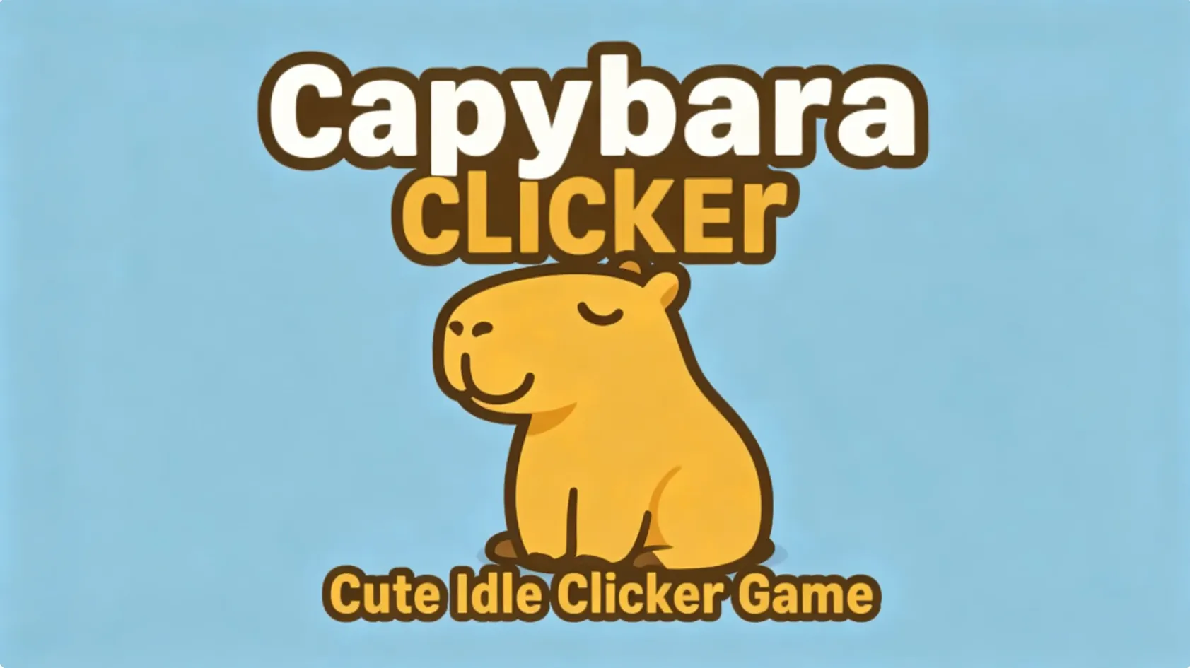 Capybara Clicker cute idle clicker game featuring capybara characters and upgrades