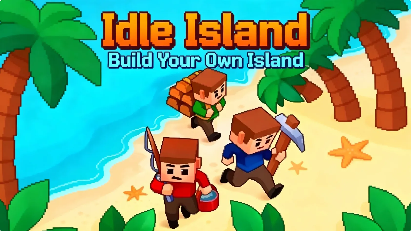 Idle Island browser game showing island building and survival idle gameplay