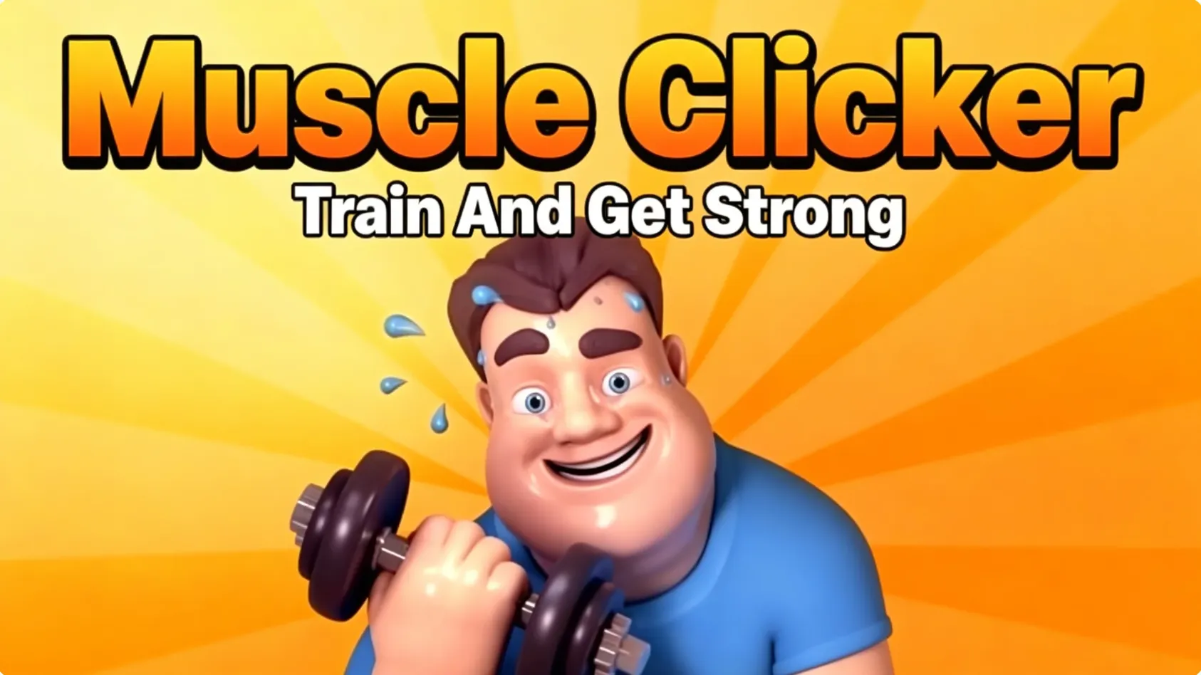 Muscle Clicker fitness idle game where players train and upgrade strength