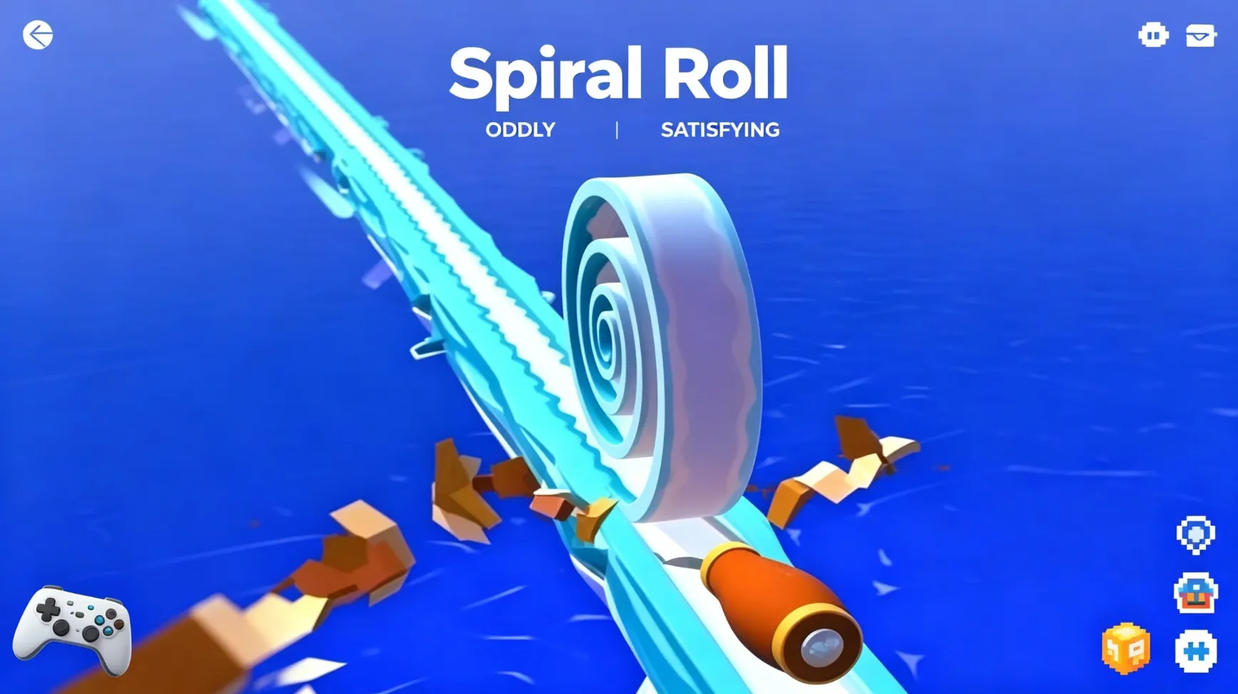 Spiral Roll browser game featuring satisfying rolling physics and obstacle gameplay