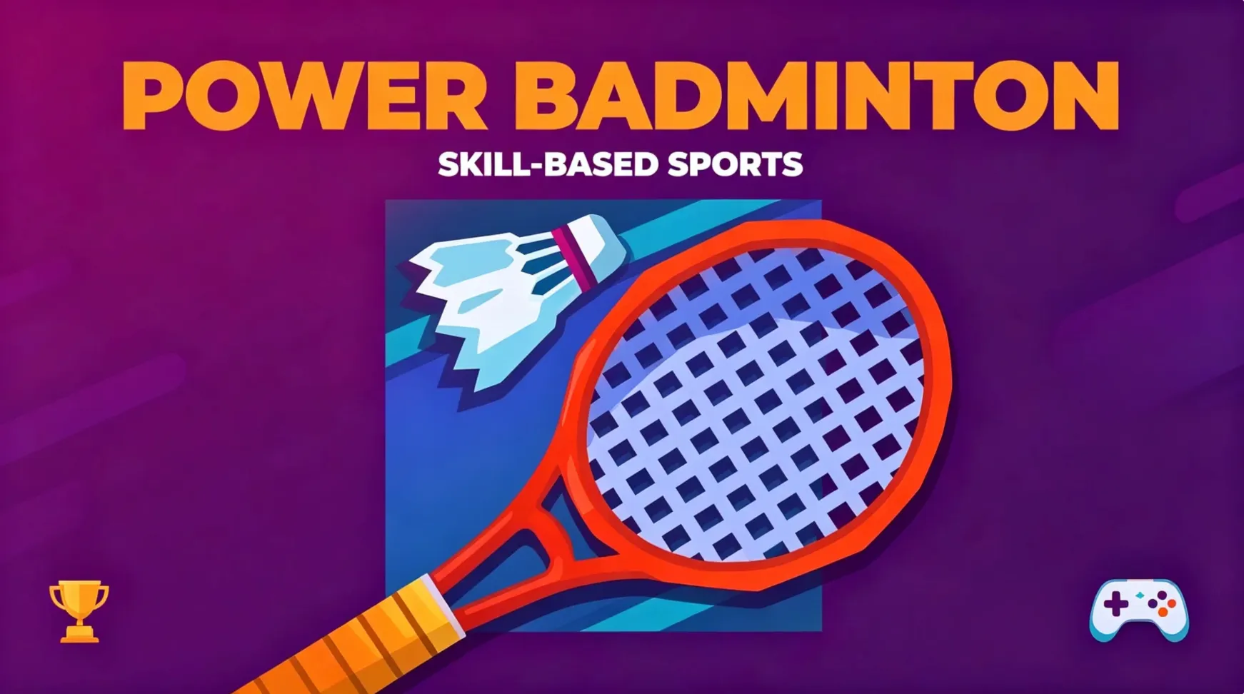 Power Badminton browser sports game featuring competitive badminton matches and skill-based gameplay